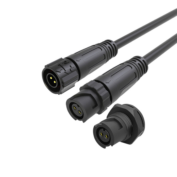 CE 10A IP67 3 Ways 2 Pin Female Socket Connector Set