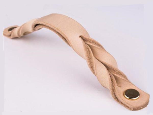 Fashionable Leather Furniture Handles 175mm Length For Furniture Cabinets