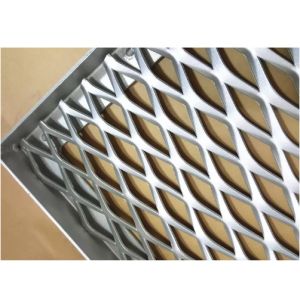 Architectural Building Expanded Metal Lath Mesh Curtain Wall With Fixing L Type