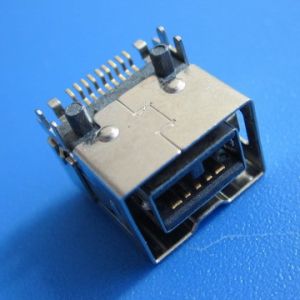 Universal Serial Bus (USB) Shielded I/O Receptacle,type-c, Right-Angle, Mid