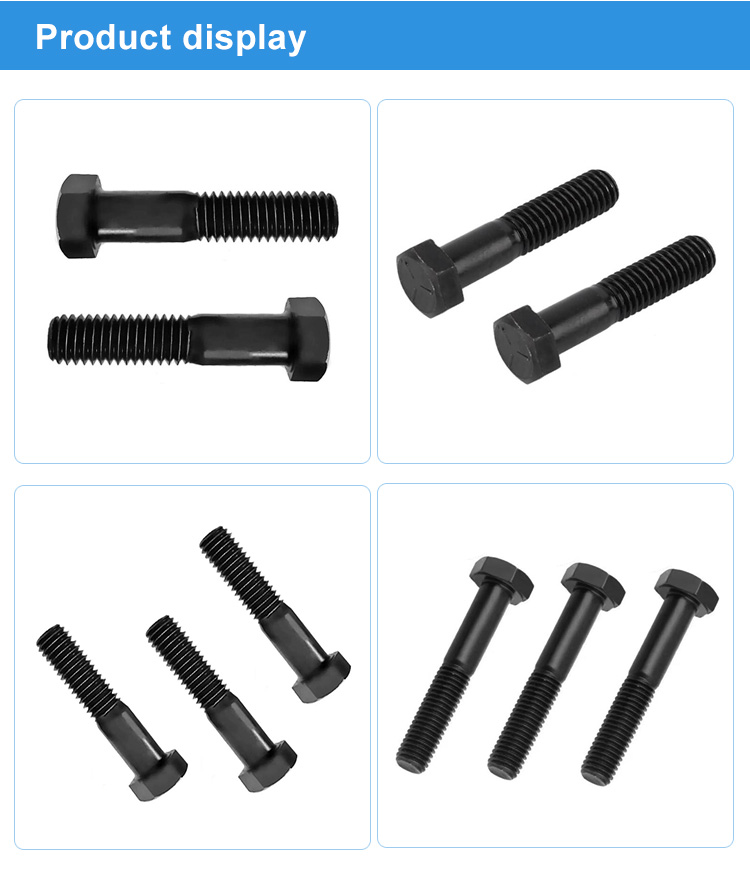 Steel Hexagon Head Cap Half Thread Bolt Screw UNC 1/4-20 7/16 1/2-13 ANSI/ASME B18.2.1 Grade 5