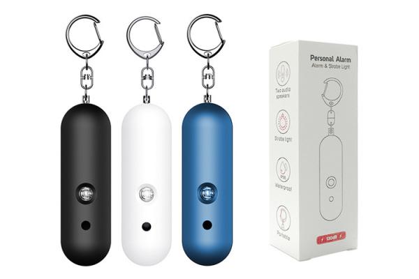 Safe Sound Personal Alarm Siren Keychain With Led Flashlights For Women Girls