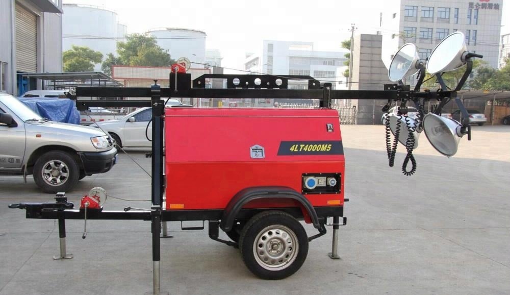 Kubota 300wX4 Portable Light Tower 7m Genset Lighting Tower