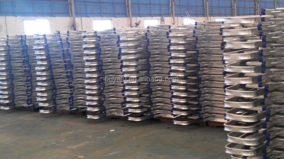 Sustainable Aluminum Folding Ladder 3 Steps In Silver Anodized