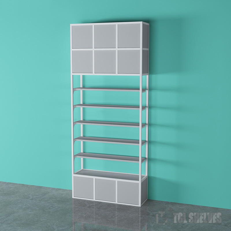 30kg Capacity Miniso Display Rack For Merchandise Display 5Layers Steel Wood Structure