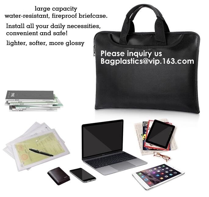 Laptop Computer Bag, Laptop Tote Bag for Women Waterproof Business Bags,Fiberglass Waterproof Zip Lock Pouch Zipper pack