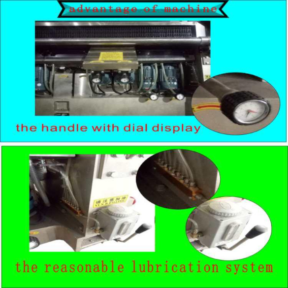 9 Spindle Vertical Glass Straight Line Beveling Machine