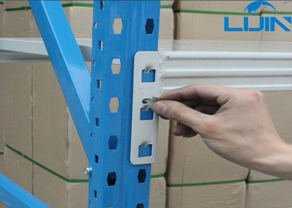 Medium Duty Warehouse Shelving Racks , High Density Steel Warehouse Storage