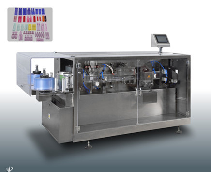 2 Filling Nozzles Ampoule Tube Forming Filling Sealing Machine Filling Volume 1-50ml