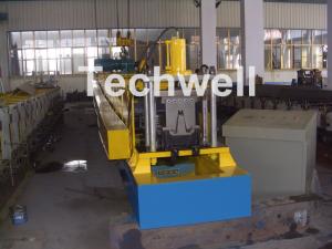  Chain Transmission Top Hat Profile Cold Roll Former Machine With 15 Roll Stations Manufactures