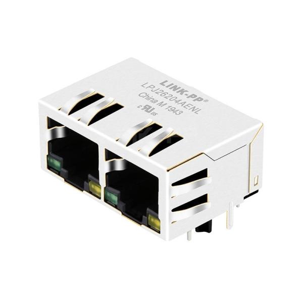 Belfuse SI-60159-F Compatible LINK-PP LPJ26204AENL 10/100 Base-T Tab Down Green