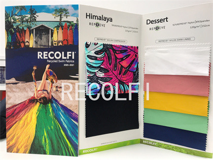 Glitter Printed Stripe Activewear Made From Recycled Plastic High Elastic