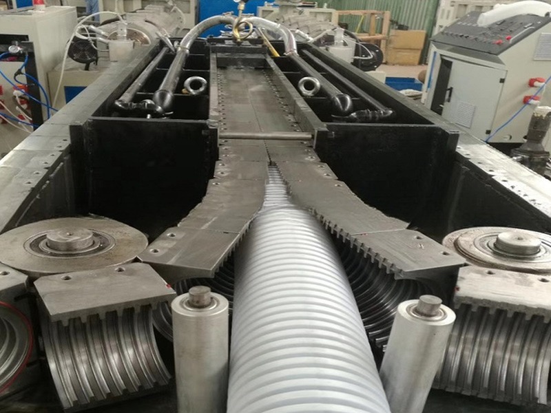Long Service Life PVC Single Wall Corrugated Pipe Production Line