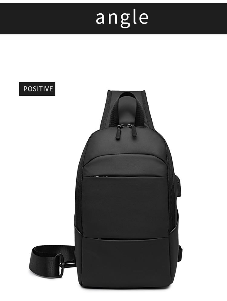 ISO9001 Anti Theft Men Shoulder Bags With USB Charging