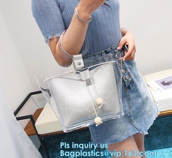 Beauty Flower Color PVC tote shopping bag, PVC Coating 600D Polyester Tote Bag