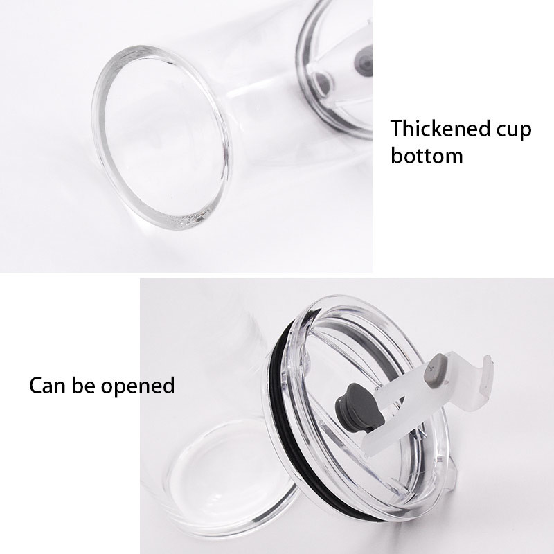 Beverage 450ml Borosilicate Glass Straw Coke Cups