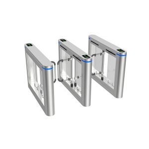 High Security Entrance Swing Turnstile Barrier Gate With Qr Code Scanner Face