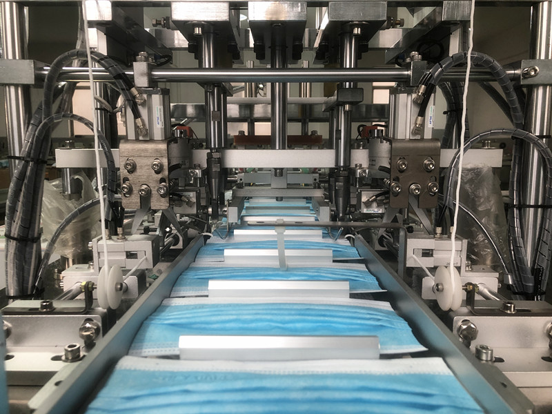 Automatic Nonwoven Inner Earloop Mask Machine 180 Pieces Per Minute