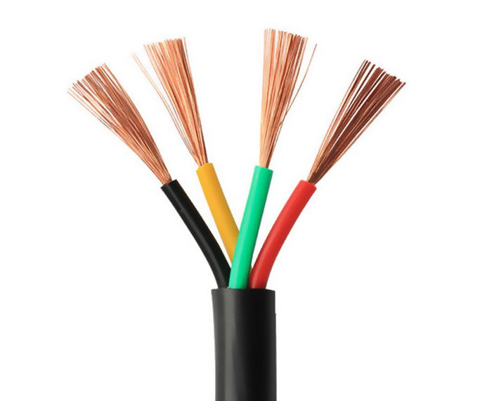 PVC Insulated Copper Conductor RVV Cable for Lighting and Production Equipment 300/500V
