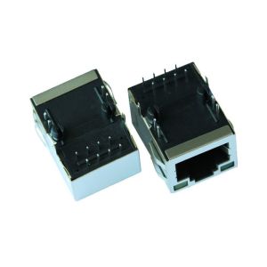 Tab-up Standard RJ45 Telephone Modular Jack PCB With LED XRJM-S-01-8-8-X-F2