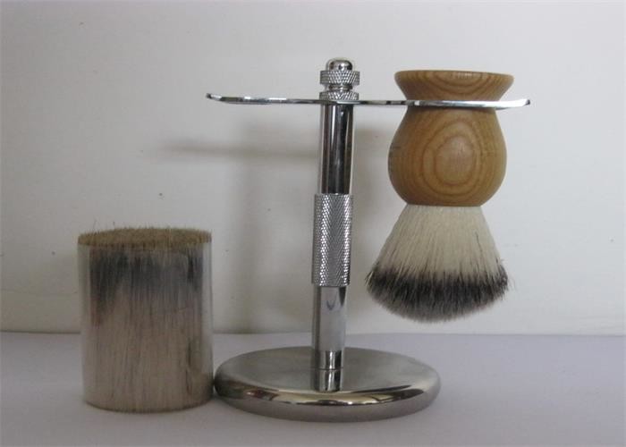 Pur Hair Badger Mens Shaving Cream Brush With Badger Brush Knots