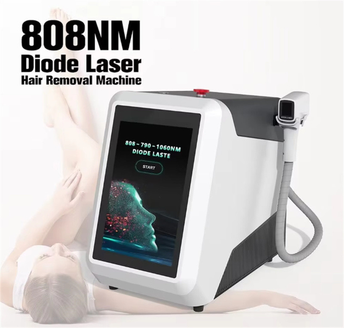 Portable 4 Wavelengths With Cooling System Diode Laser Hair Removal Machine