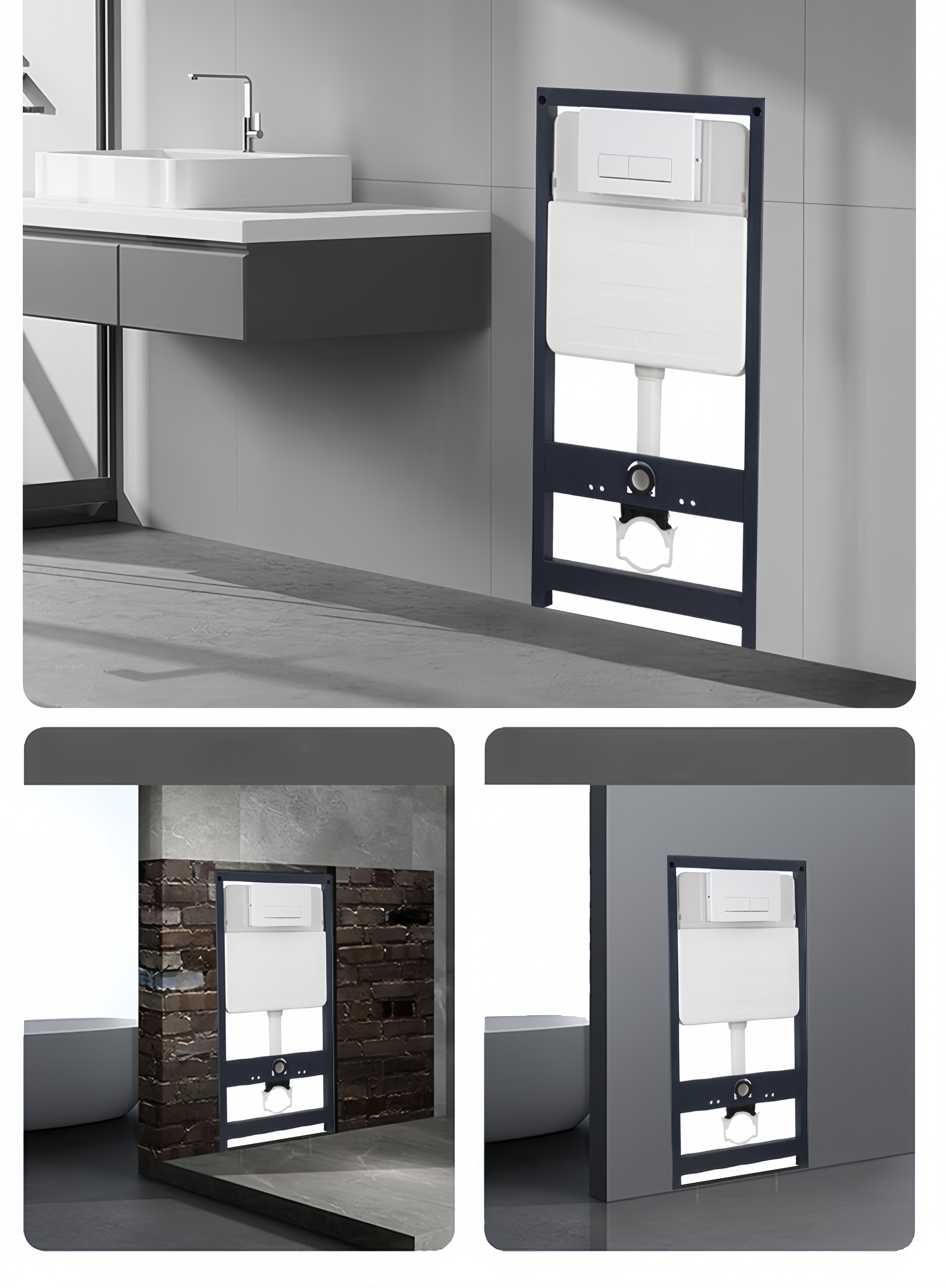 Modern Auto Open Electronic Toilet with Hidden Water Tank and Intelligent Technology
