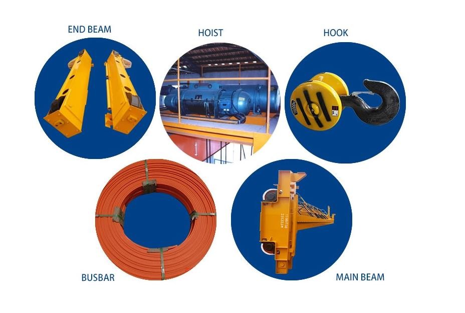 Warehouse single girder overhead crane