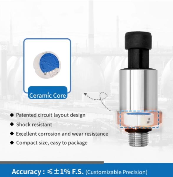Quality Compact Cost-Effective Air Compressor Pressure Sensor with Advanced Compensation Technology and High Impact Durability for sale