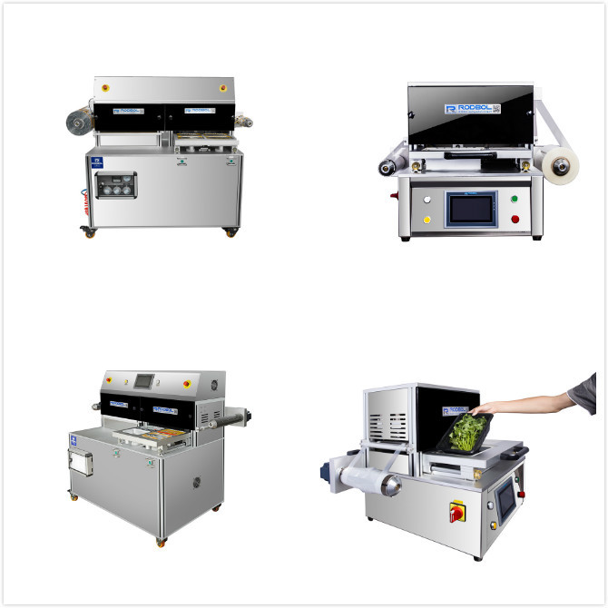 IP65 Fruit Vegetable Packing Machine Plastic Trays Minipack Vacuum Sealer