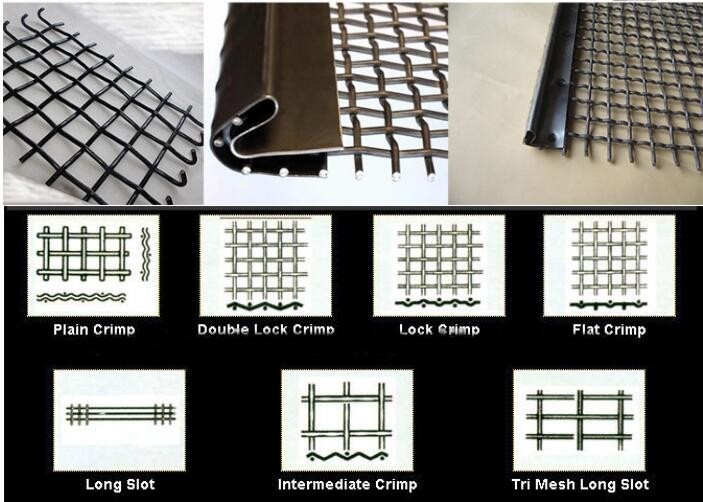 65Mn 15m Vibrating Screen Carbon Crimped Wire Mesh Brass