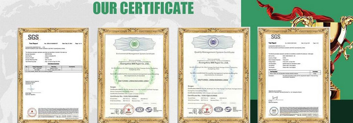 Food Grade 80gsm 90gsm White Craft Paper Roll for Wheat Flour Bag FSC FDA