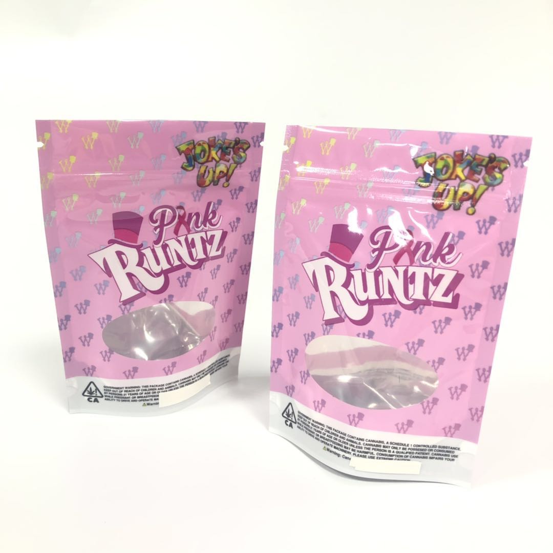 k Plastic Runtz Bag Herbal Incense Packaging Aluminum Foil Gravnre Printing