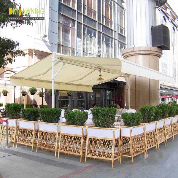 Double awning, awning, independent double - sided, electric hand - operated