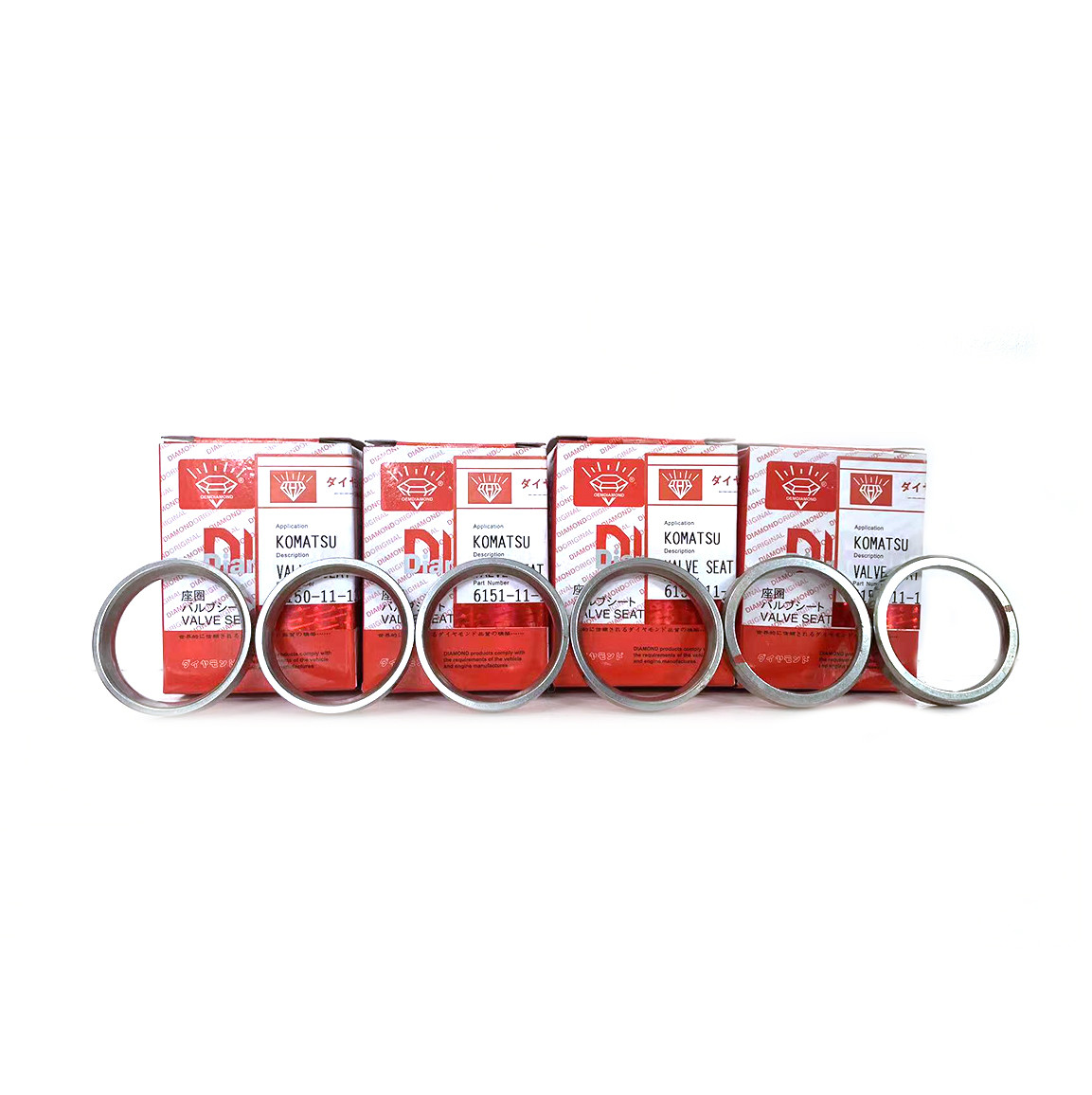 6150-11-1320 KOMATSU Engine Parts Intake Valve Seat For Engine 6D125 6D125-5