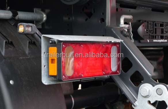 7.2 / 8.2 / 9.6 / 10.5 m Carbon Steel Chassis Tipper Semi Trailer for Building Materials Transport