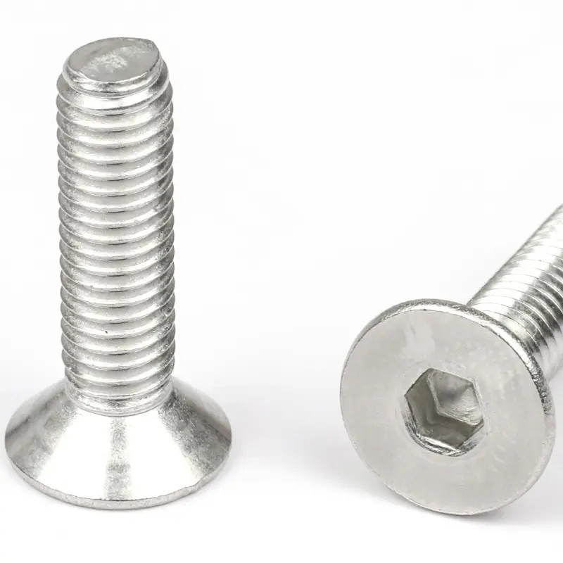 1 Thread Pitch And Stainless Steel Bolts With Polish Finish