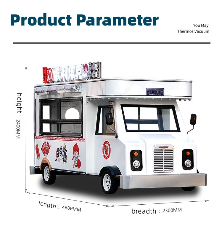 Battery Pack Powered Multipurpose Catering Truck for Candy Fruits Nuts and Vegetables