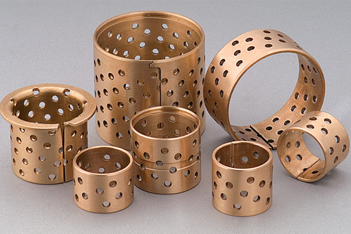Flange Wrapped Bronze Bearings Plain Bushes WB802WF Series CuSn8P