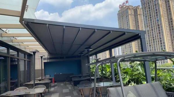Aluminum PVC Pergola Canopy Roof Pergola Hotels Modern Front Door Waterproof