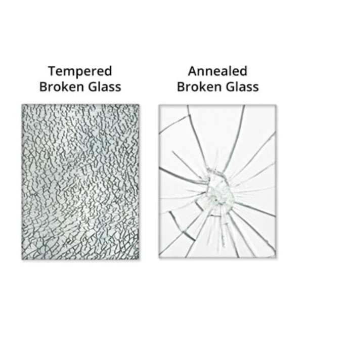 Bathroom Shower Tempered Glass Sliding Door 10mm Frosted Frameless