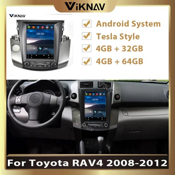 10.4 inch Android Touch Screen Car radioFor 2008-2012Toyota Rav4 Multimedia