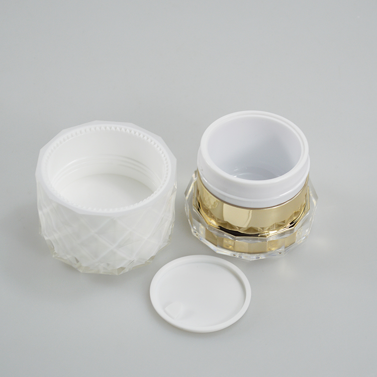 OEM/ODM 50g Cream Jar Acrylic Skin Care Container Cosmetic Jar Plastic Containers