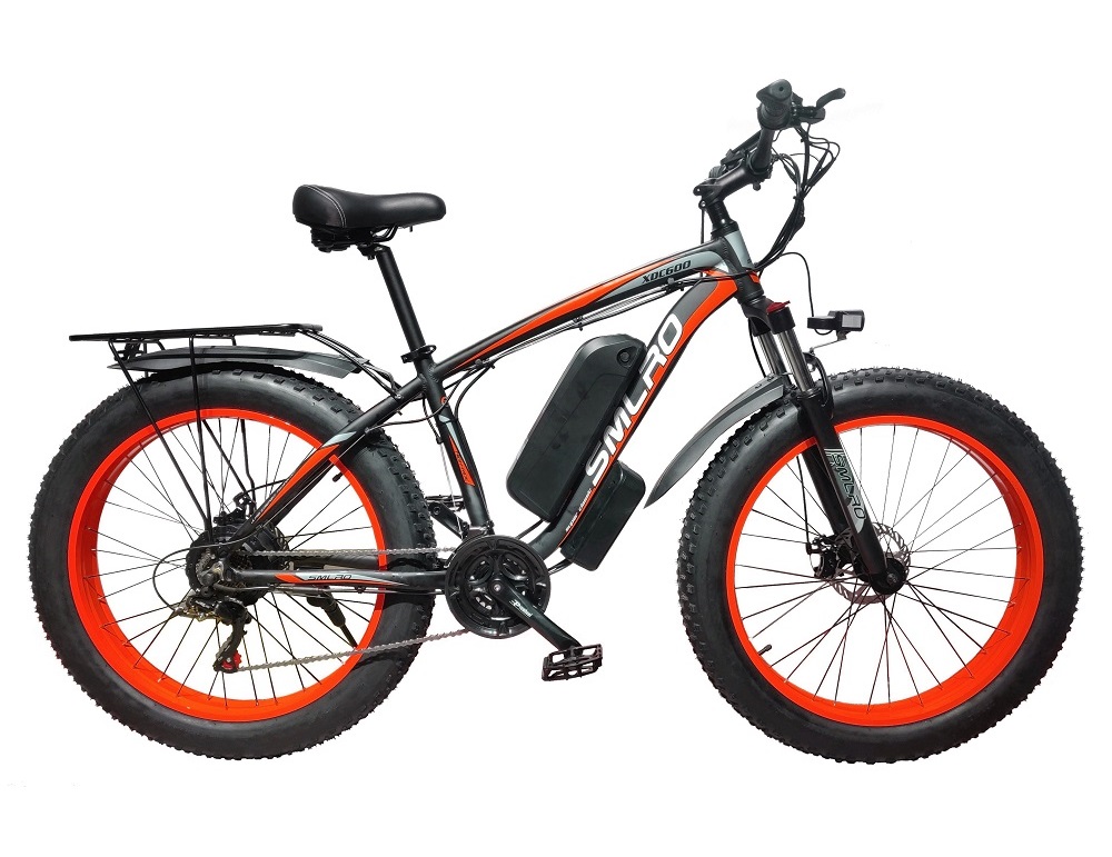 17500mah 26 Inch Fat Tire Electric Bike Brushless Geared 50km/H