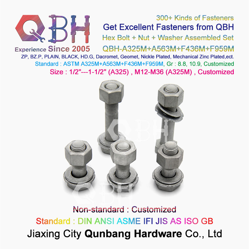 ASTM A325 A325m HDG Carbon Stainless Steel Full Half Thread 2h Nut F436m Washer Building Material Anchor Structural Bolt