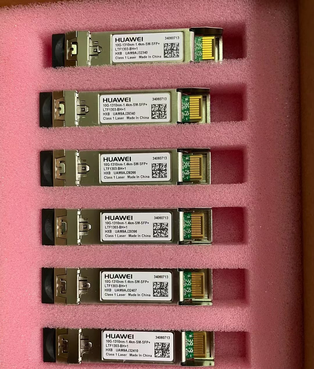 Part No.34060713 Huawei Original Optical Transceiver , SFP+,1310NM, LC, SM, 1.4KM
