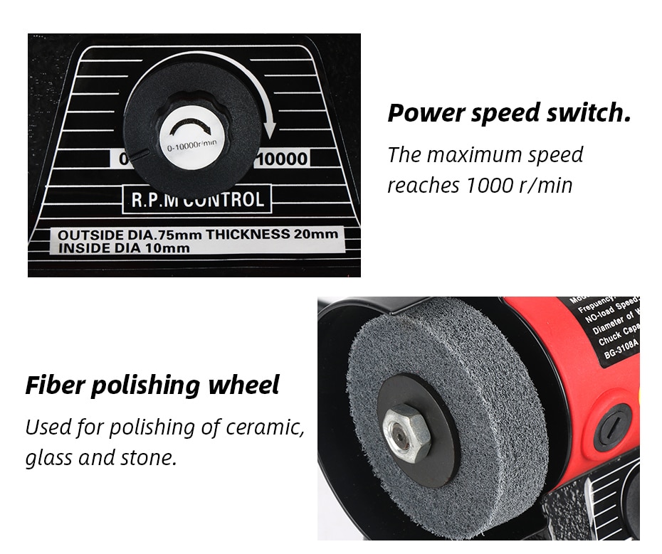 150W Bench Grinding Polishing Machine Versatility With Table Saw Cutting