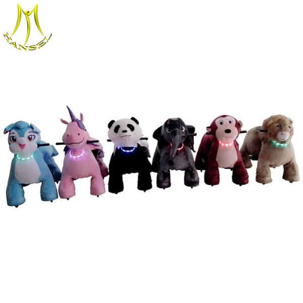 Hansel fast profits children walking stuffed animals coin operated rides for