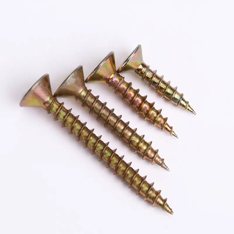 Hard Fiber Nail DIN18182 Standard Color Zinc Cross Countersunk Head Self Tapping Screw