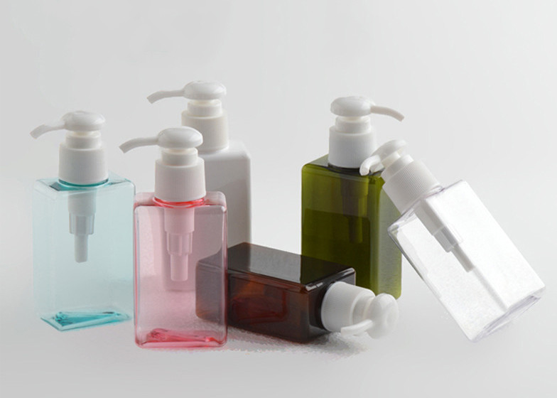 Multi Colors Lotion Pump Bottle 100ml Proper Size For Personal Care Products